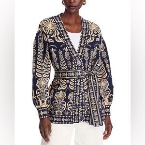 BRAND NEW Farm Rio Ainika Tropical Splendor Knit Cardigan SZ S